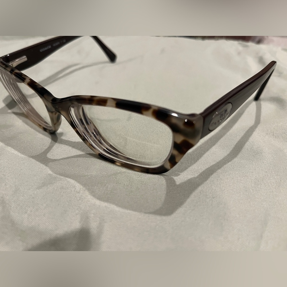 Coach Tortoise Shell Women's Glasses Frames Brown Snow Leopard 53*17*135